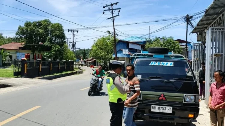 Sat Lantas Polres Nias Selatan Sosialisasi Tertib Lalu Lintas