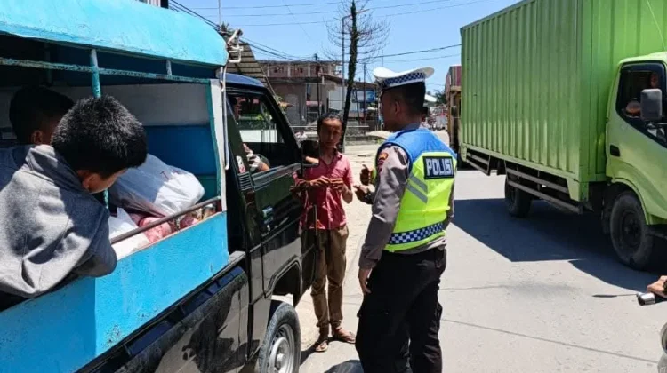 Sat Lantas Polres Nias Selatan Sosialisasi Tertib Lalu Lintas