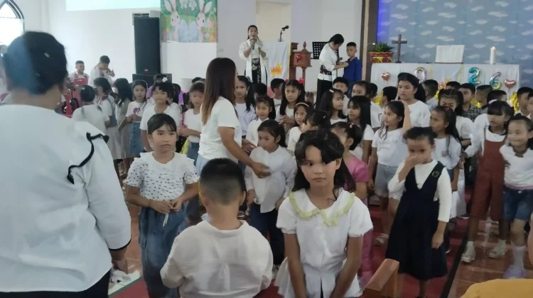 Acara Paskah Sekolah Minggu Gereja BNKP Jemaat Yohanes Telukdalam