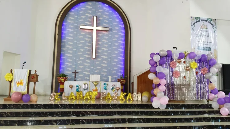 Acara Paskah Sekolah Minggu Gereja BNKP Jemaat Yohanes Telukdalam