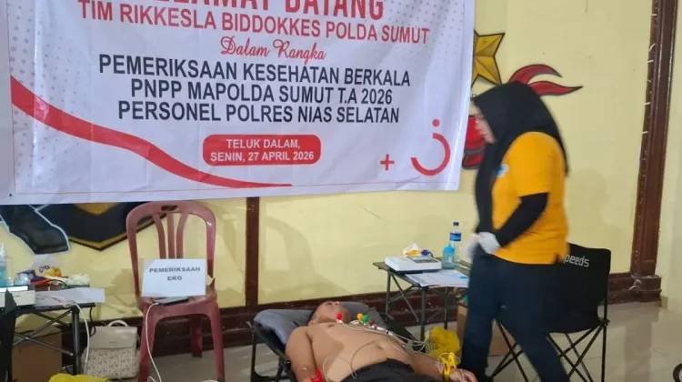 Polda Sumut Gelar Pemeriksaan Kesehatan Personel Polres Nisel