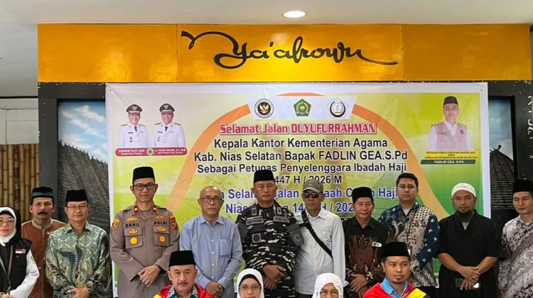 Wakapolres Nias Selatan Lepas Keberangkatan Rombongan Calon Haji