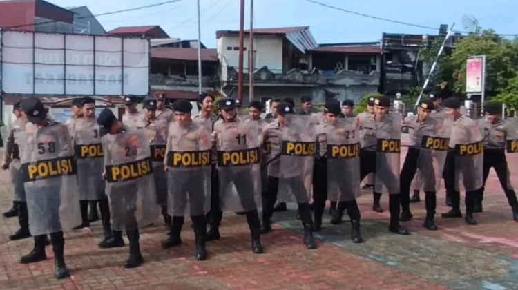 Polres Nias Selatan Gelar Pelatihan Dalmas Gabungan Personel