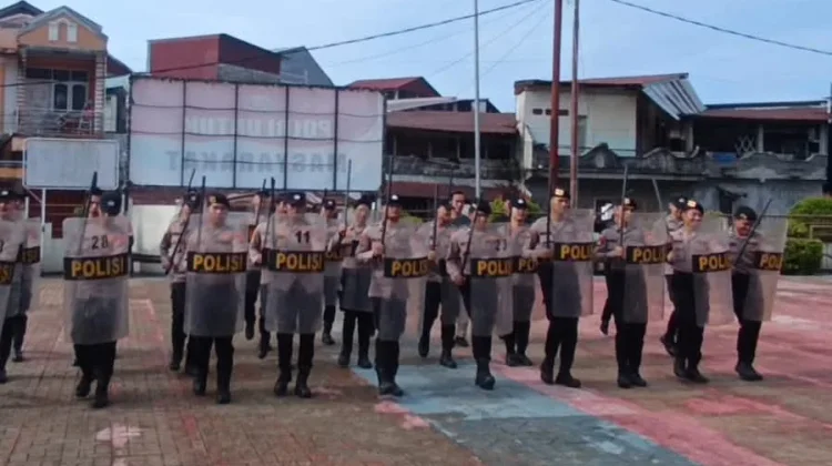 Polres Nias Selatan Gelar Pelatihan Dalmas Gabungan Personel