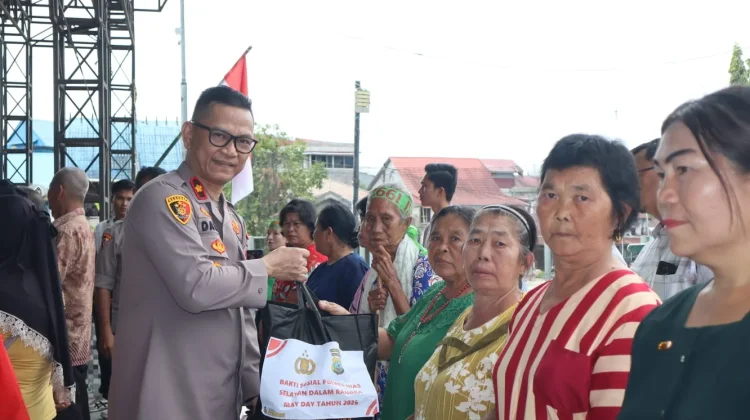 Polres Nias Selatan Kawal Peringatan Hari Buruh Nasional