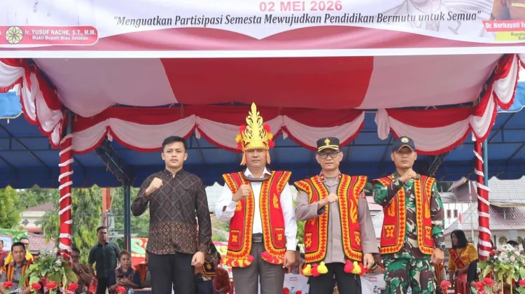 Wakapolres Nias Selatan Hadiri Upacara Hardiknas Tahun 2026