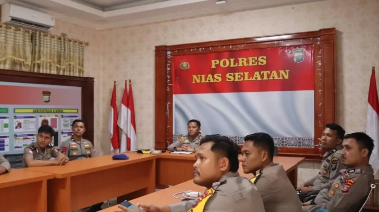 Polres Nias Selatan Evaluasi Operasional Aplikasi BOS V2