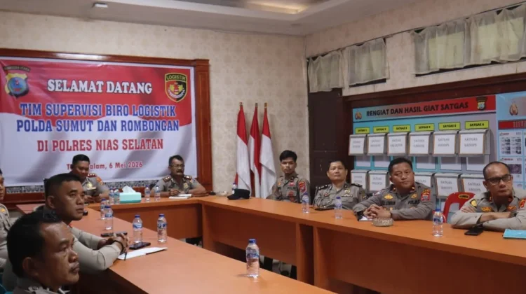 Kapolres Nias Selatan Ikuti Anev Pelayanan Publik Polri