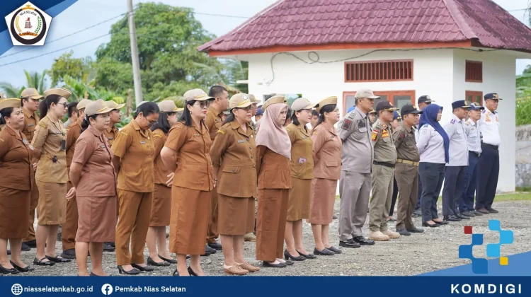 Wabup Yusuf Nache Pimpin Apel Pagi Lingkup Pemkab