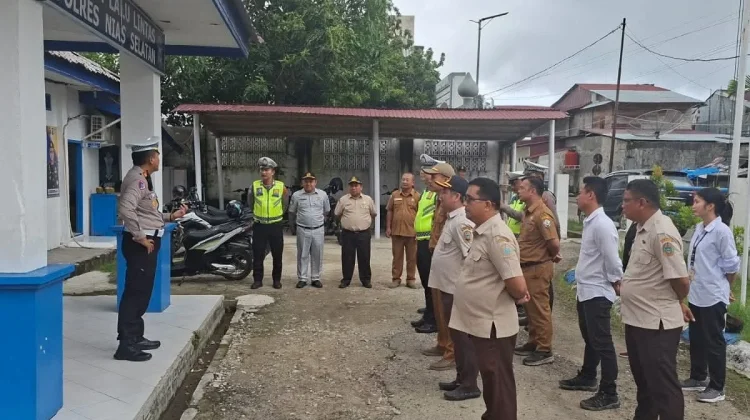 Polres Nias Selatan Gelar Razia Gabungan Pajak Kendaraan