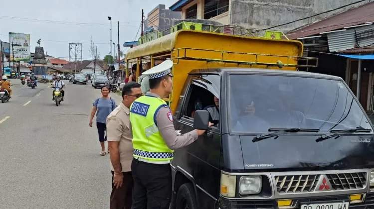 Polres Nias Selatan Gelar Razia Gabungan Pajak Kendaraan