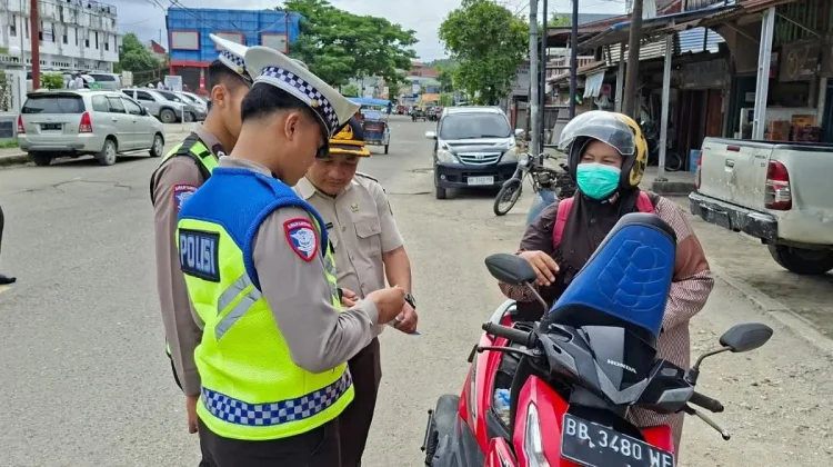 Polres Nias Selatan Gelar Razia Gabungan Pajak Kendaraan