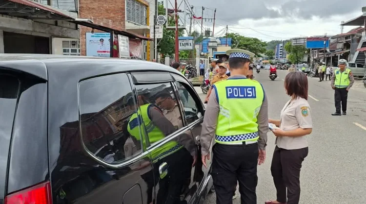 Polres Nias Selatan Gelar Razia Gabungan Pajak Kendaraan