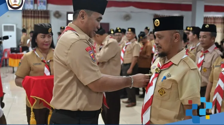 Wabup Nias Selatan Lantik Pengurus Pramuka Tujuh Kecamatan