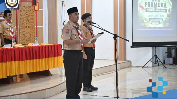 Wabup Nias Selatan Lantik Pengurus Pramuka Tujuh Kecamatan