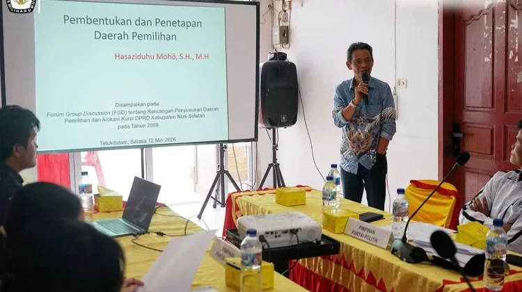 Pelaksanaan FGD Penataan Dapil oleh KPU Nisel