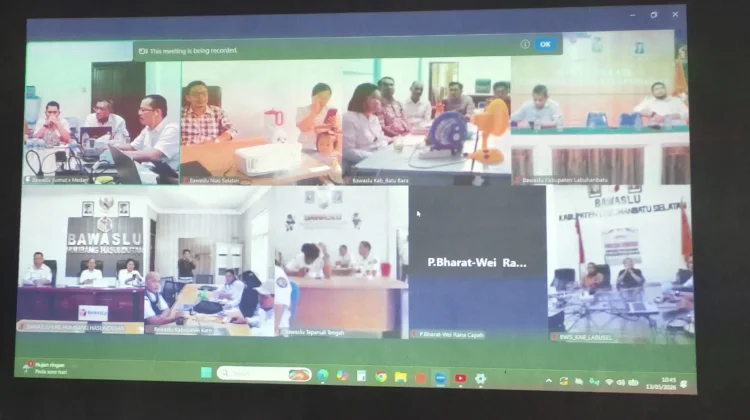 Bawaslu Nias Selatan Ikuti ToT Pendidikan Pengawas Partisipatif