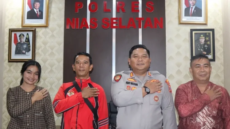 Kapolres Nias Selatan Dukung Atlet Karate Piala Presiden