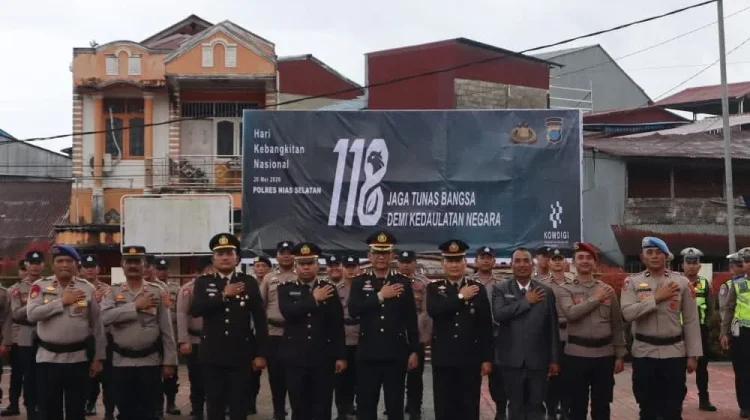 Polres Nias Selatan Gelar Upacara Harkitnas 2026