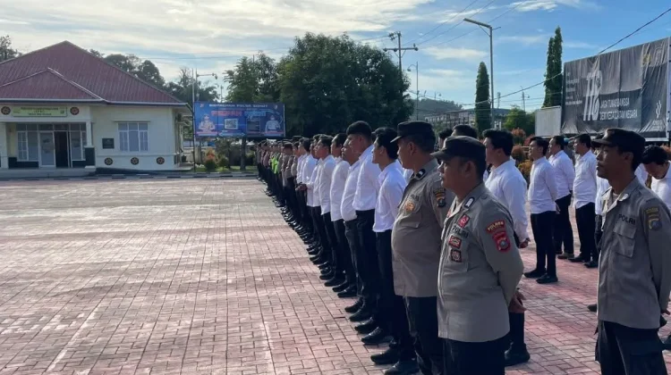 Wakapolres Nias Selatan Pimpin Apel Pagi Personel
