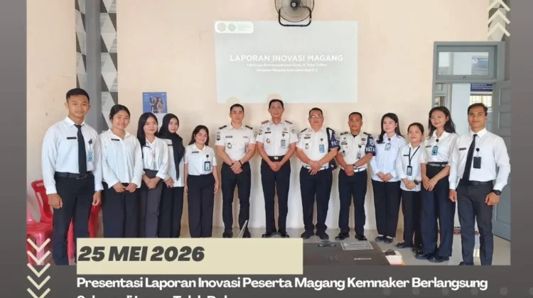 Sembilan Peserta Magang Kemnaker Unjuk Inovasi Lapas