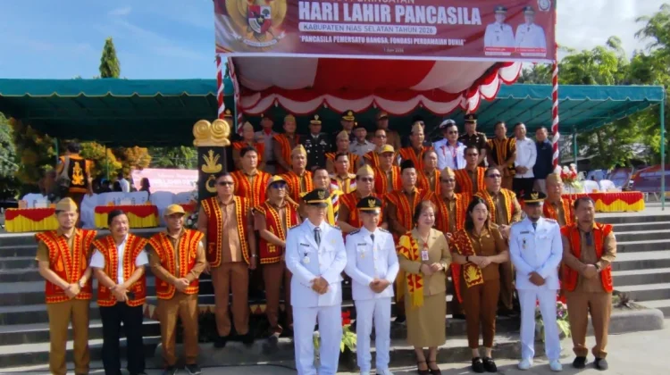 Foto Bersama pada Peringatan Hari Lahir Pancasila Tahun 2026 Kabupaten Nisel