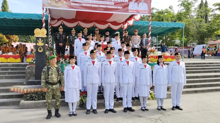 Foto Bersama pada Peringatan Hari Lahir Pancasila Tahun 2026 Kabupaten Nisel