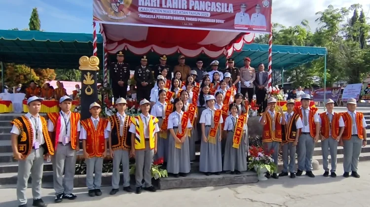 Foto Bersama pada Peringatan Hari Lahir Pancasila Tahun 2026 Kabupaten Nisel