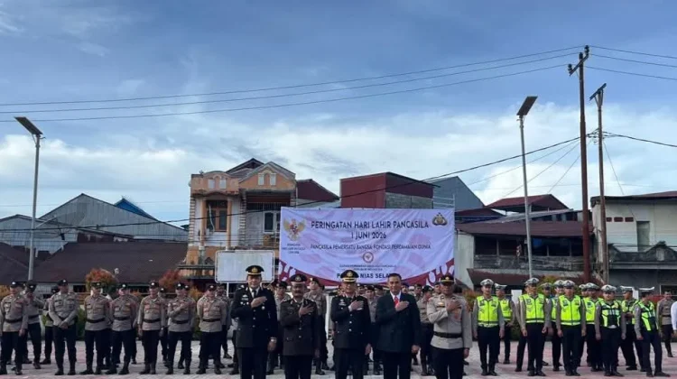 Polres Nias Selatan Gelar Upacara Hari Pancasila