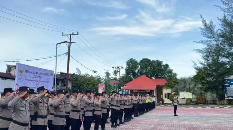 Polres Nias Selatan Gelar Upacara Hari Pancasila