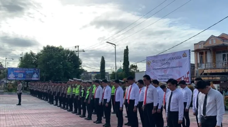 Polres Nias Selatan Gelar Upacara Hari Pancasila
