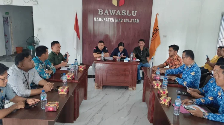KPU Nias Selatan Koordinasi Pemutakhiran Data ke Bawaslu