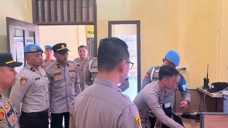 Wakapolres Nias Selatan Pimpin Pengecekan Ruang Pelayanan Publik