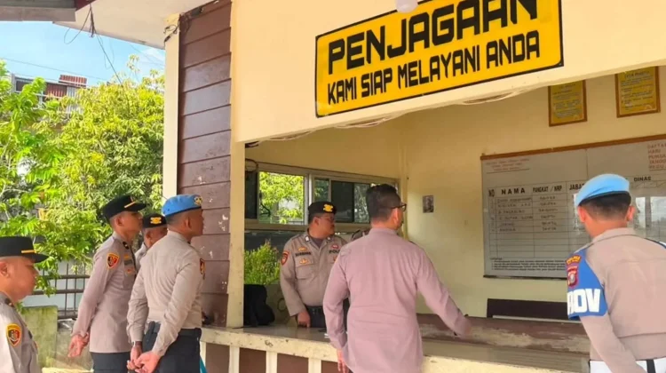 Wakapolres Nias Selatan Pimpin Pengecekan Ruang Pelayanan Publik