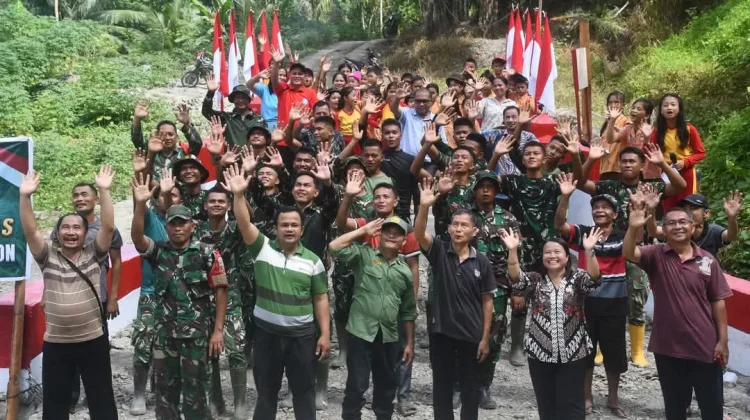 Satgas Karya Bakti TNI Rampungkan Tiga Jembatan di Nias Selatan