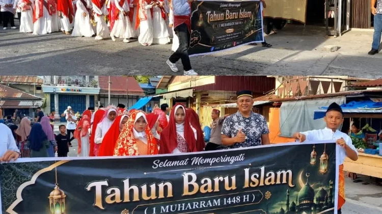 Sambut Muharram Polsek Pulau Batu Amankan Pawai