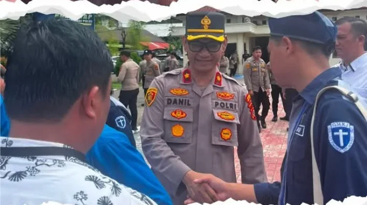 Polres Nias Selatan Kawal Aspirasi Mahasiswa GMKI