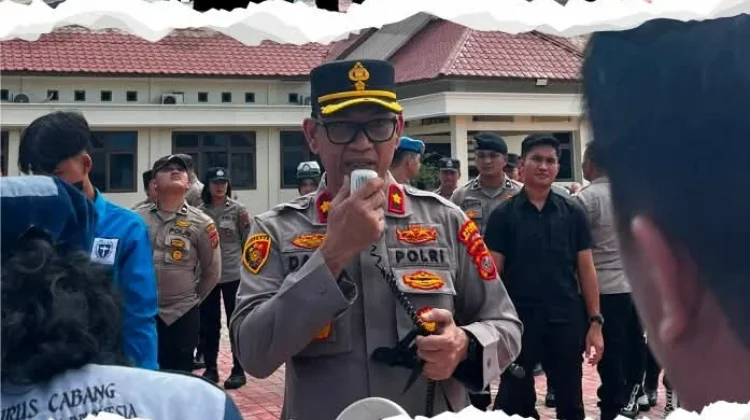 Polres Nias Selatan Kawal Aspirasi Mahasiswa GMKI