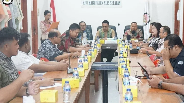 KPU Sumut Evaluasi Logistik di Nias Selatan