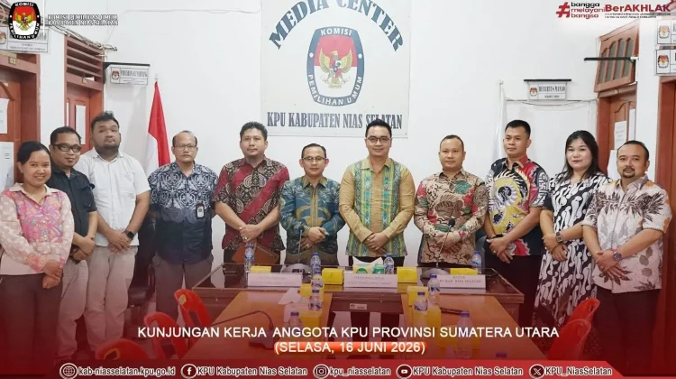 KPU Sumut Evaluasi Logistik di Nias Selatan