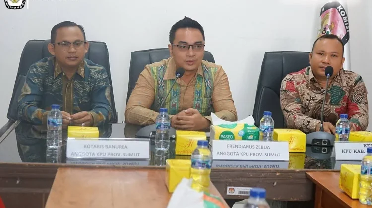 KPU Sumut Evaluasi Logistik di Nias Selatan