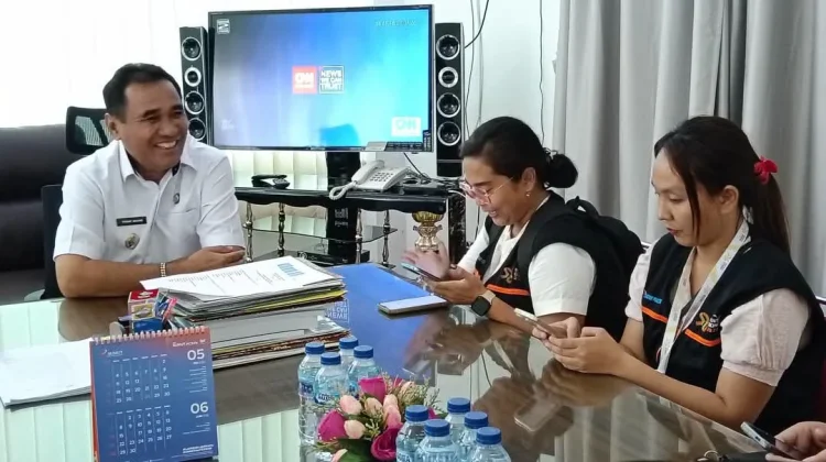 Wabup Yusuf Nache Terima Kunjungan Petugas Sensus Ekonomi