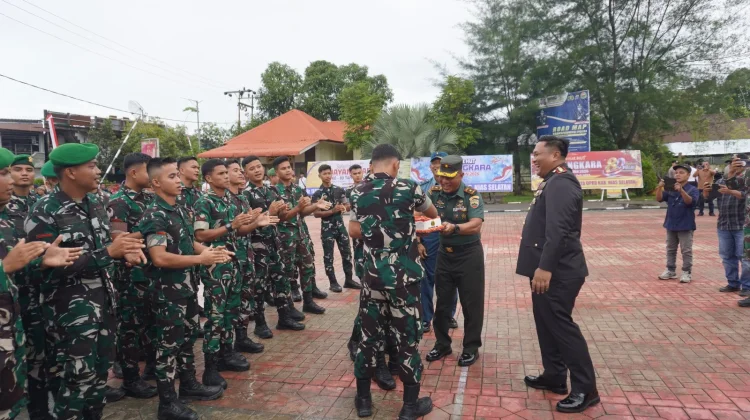 Suasana Akrab Terjalin pada Peringatan HUT Bhayangkara ke-80 Polres Nisel