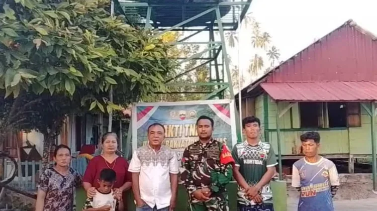 Satgas Karbak TNI AD Selesaikan Pembangunan Sarana Air Bersih di Labuhan Rima