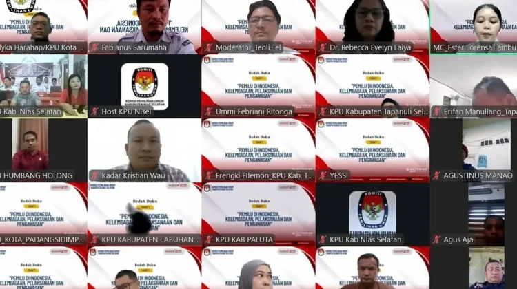 KPU Nisel Laksanakan Bedah Buku Terkait Pemilu dan Pemilihan Tahap I