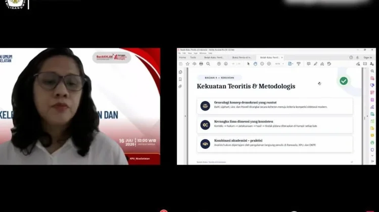 KPU Nisel Laksanakan Bedah Buku Terkait Pemilu dan Pemilihan Tahap I