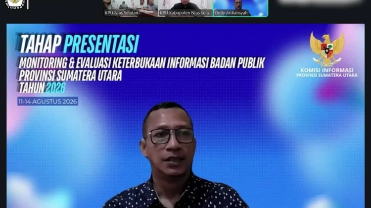 KPU Nisel Ikuti Monev Keterbukaan Informasi Publik (KIP) Sumut