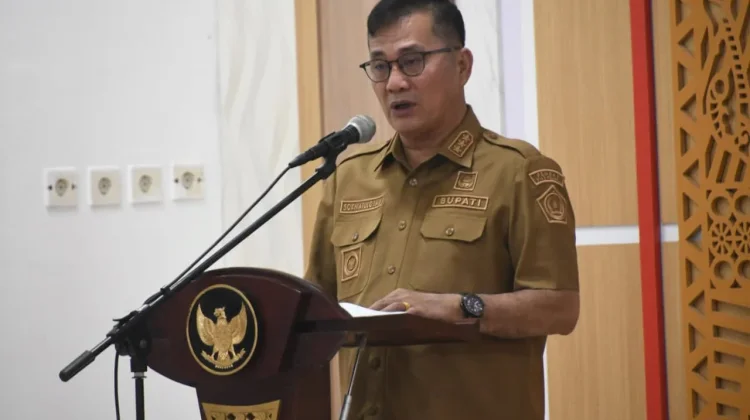 Bupati Nias Selatan, Sokhiatulo Laia Pimpin Rakor Tanggap Darurat Bencana