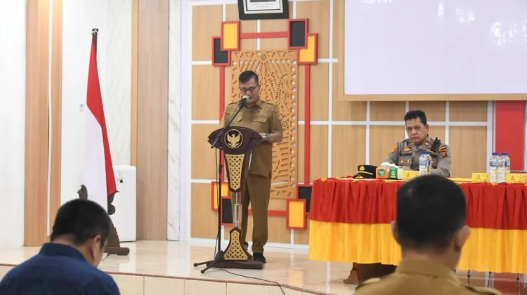Bupati Nias Selatan, Sokhiatulo Laia Pimpin Rakor Tanggap Darurat Bencana