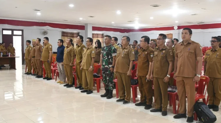 Bupati Nias Selatan, Sokhiatulo Laia Pimpin Rakor Tanggap Darurat Bencana